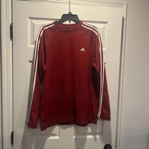 Adidas Burgundy Long Sleeve Top